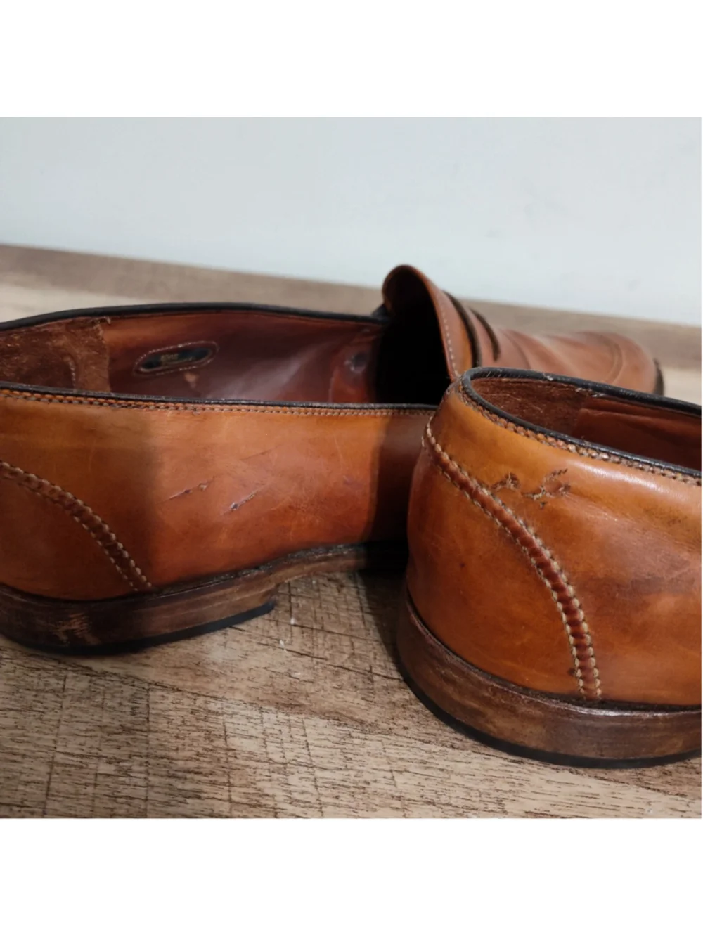 Men's Allen Edmonds Brown Leather Loafers & Slip-Ons Size 10